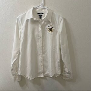 Chaos sartori cheese button down shirt white small